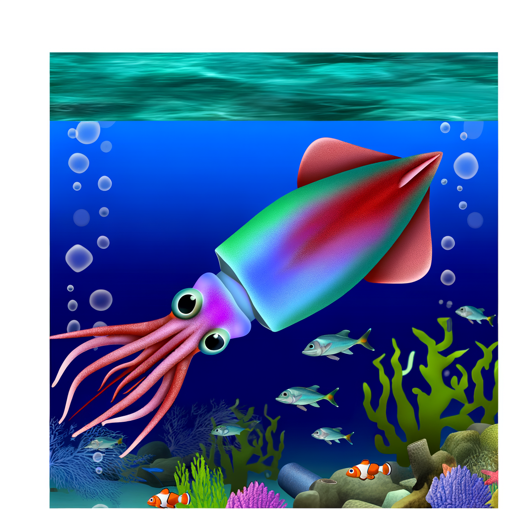 🐙Dive Deep into Real Squid 6W Adventure